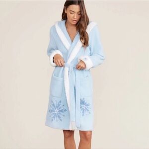 Barefoot Dreams Disney Frozen II CozyChic Robe Ice Blue S/M NWT